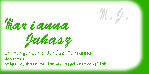 marianna juhasz business card